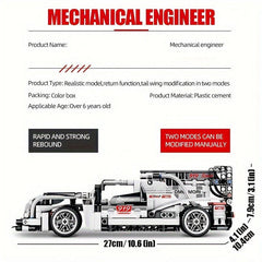 539pcs Creative Racing Car 3D Building Block Model Toy Car