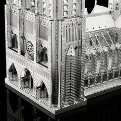 Metal Toy Castle Building 3D Puzzle Notre Dame House Model