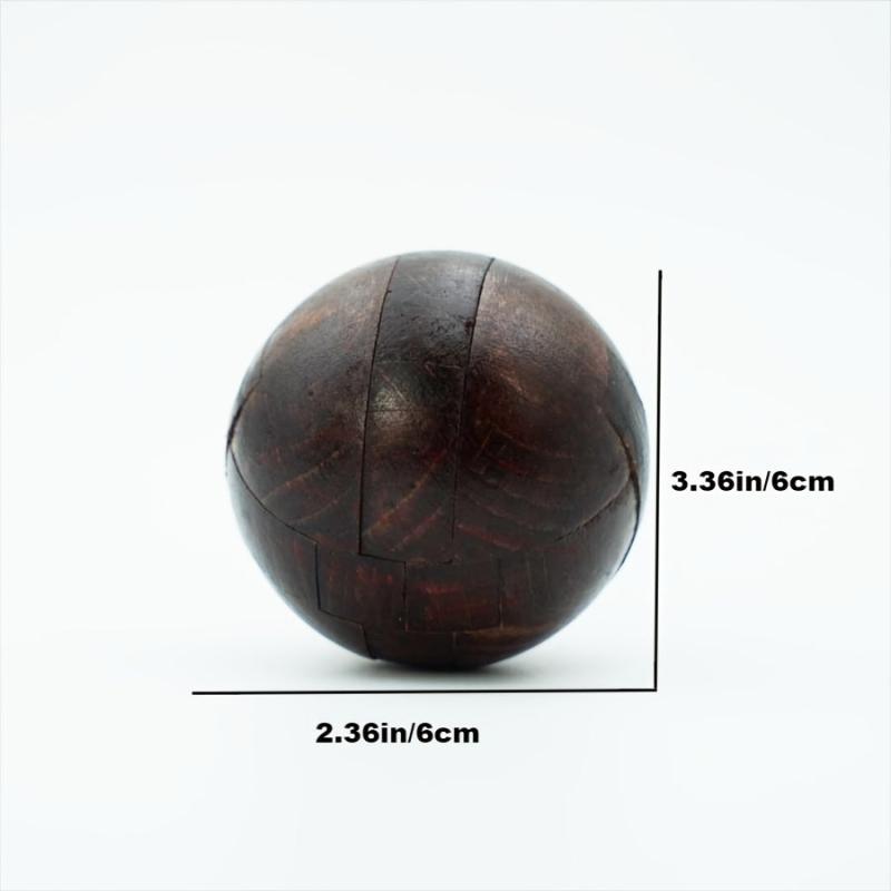 Wooden Puzzle Magic Ball Brain Teaser Toy Game
