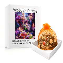 Magic Forest Puzzle Irregular Animal Shaped Wooden Toy