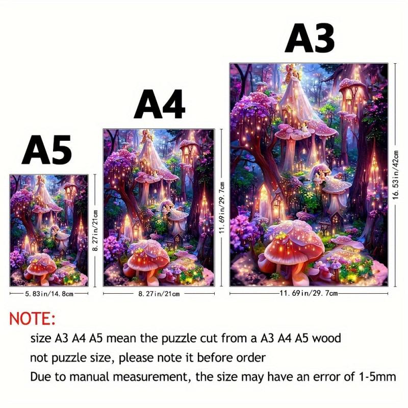 Magic Forest Puzzle Irregular Animal Shaped Wooden Toy