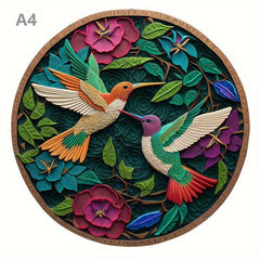 Wooden Animal Puzzles 3D Jigsaw DIY Crafts Family Games