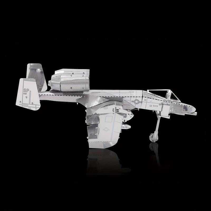 DIY Metal Assembly Toy Airplane Model 3D Stereoscopic Puzzle Fighter Hand