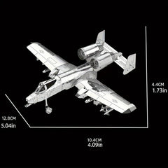 DIY Metal Assembly Toy Airplane Model 3D Stereoscopic Puzzle Fighter Hand