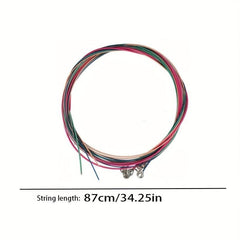3 Sets Replacement Colorful Steel Strings for Acoustic Guitar