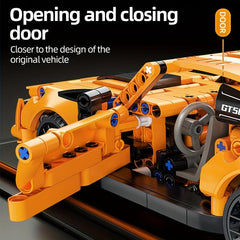478pcs Orange Sports Car Building Block Model Building Toys for Adults and Kids