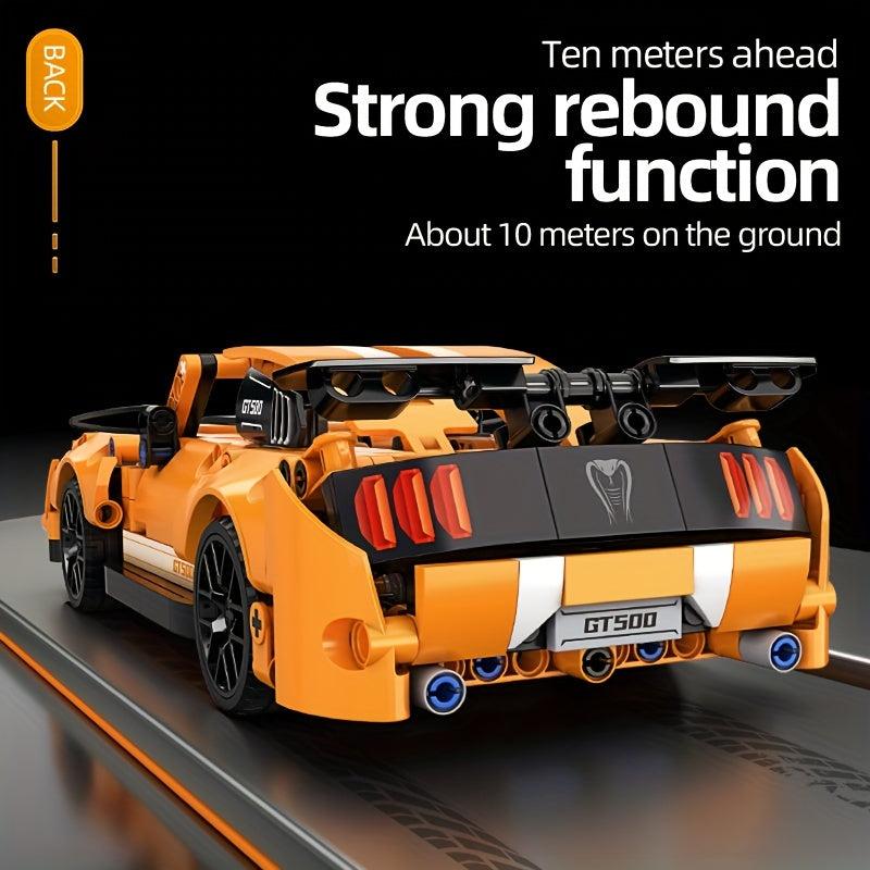 478pcs Orange Sports Car Building Block Model Building Toys for Adults and Kids