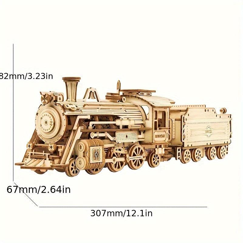 3D Wooden Puzzle MC501 Steam Train Easy Assembly Toy