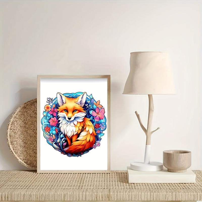 Wooden Fox Puzzle Irregular Shape Christmas Gift