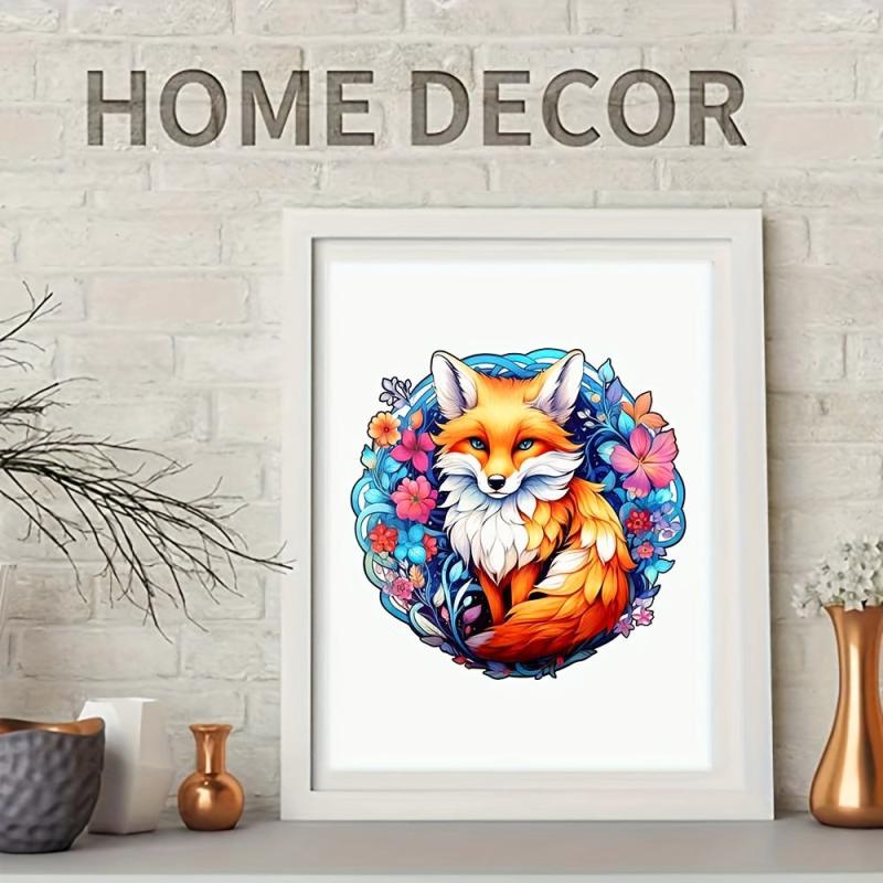 Wooden Fox Puzzle Irregular Shape Christmas Gift
