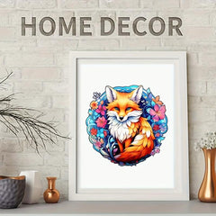 Wooden Fox Puzzle Irregular Shape Christmas Gift