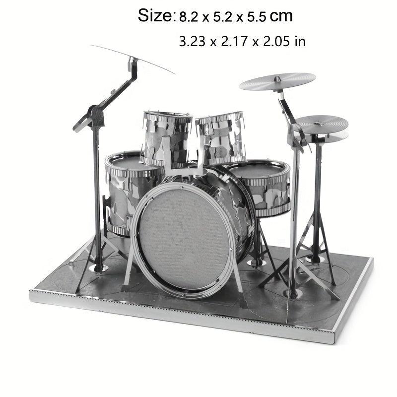 Metal Puzzle 3D Drum Instrument Model Christmas Gift
