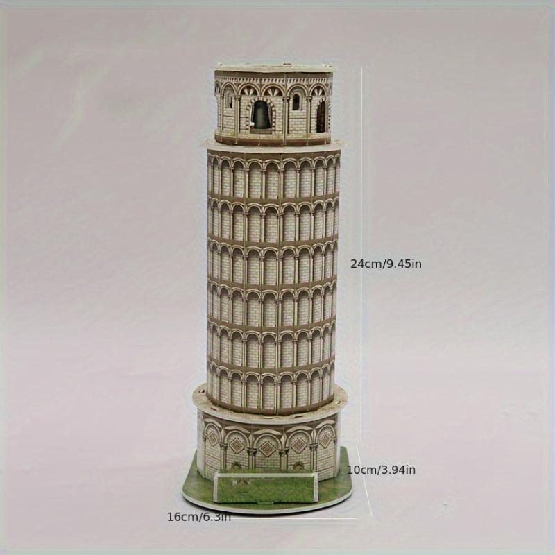 DIY 3D Jigsaw Tower Puzzle Toys - Eiffel Tower & Leaning Tower of Pisa