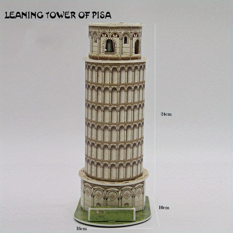 DIY 3D Jigsaw Tower Puzzle Toys - Eiffel Tower & Leaning Tower of Pisa