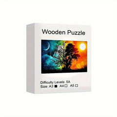 Wooden Animal Fragment Puzzle Creative Game