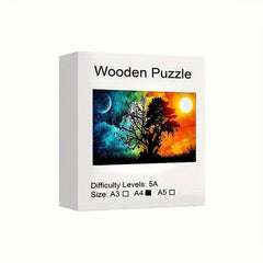 Wooden Animal Fragment Puzzle Creative Game