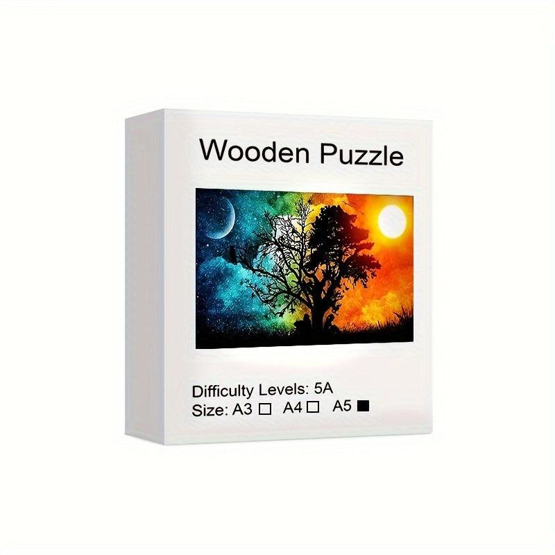 Wooden Animal Fragment Puzzle Creative Game