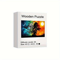 Wooden Animal Fragment Puzzle Creative Game