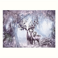 1000 Pieces Puzzle Elk In The Forest Educational Game Perfect Gift