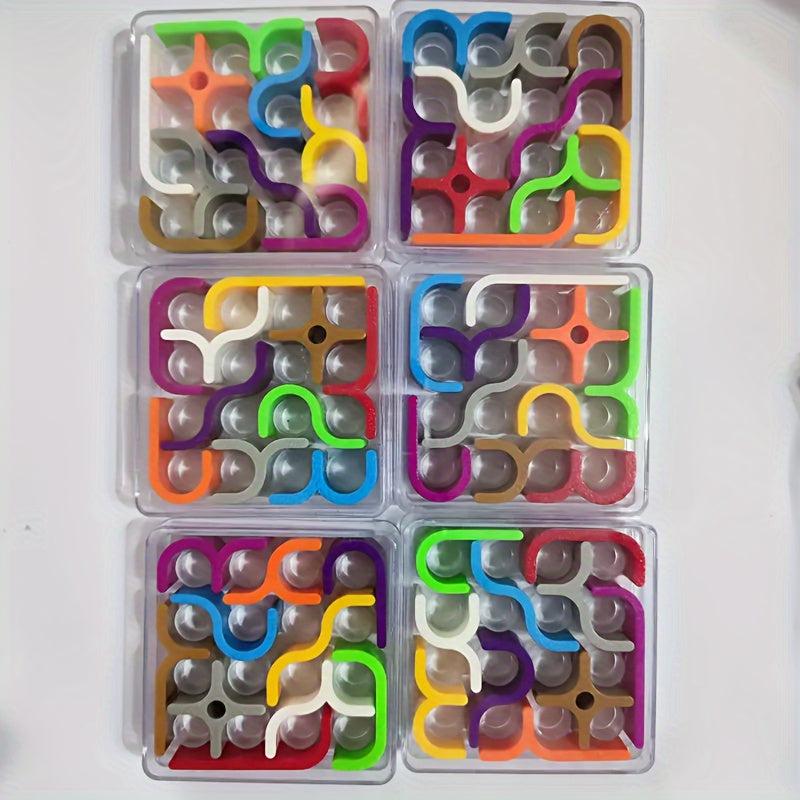 Transparent Crazy Curve 3D Puzzle Toy Geometric Line Matrix