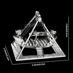 Metal Assembly Toy Model 3D Viking Ships Puzzle Game