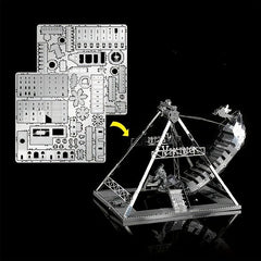 Metal Assembly Toy Model 3D Viking Ships Puzzle Game