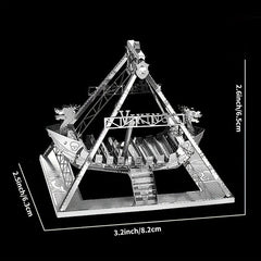 Metal Assembly Toy Model 3D Viking Ships Puzzle Game