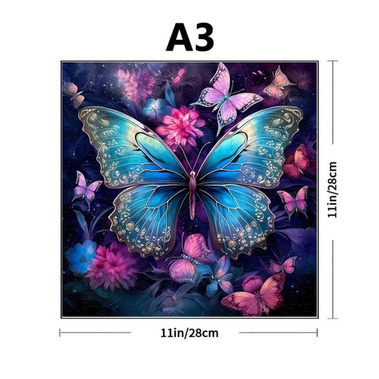 Colorful Butterfly Wood Puzzle Magic Toy