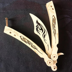 3D Wooden Puzzle Flame Butterfly Model Toy DIY Gift