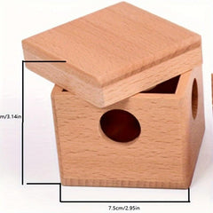 Wooden Cube Puzzle 7pcs IQ Brain Game Toy Gift