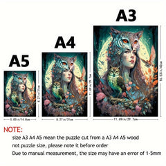 Owl Fairy Wooden Puzzle Creative Alien Birthday Gift Game