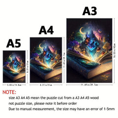 Magic Book Forest Puzzle - Irregular Animal-shaped Wooden Puzzle