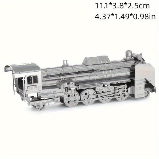 3D Metal Train Model Puzzle Toy Game DIY Hand Model