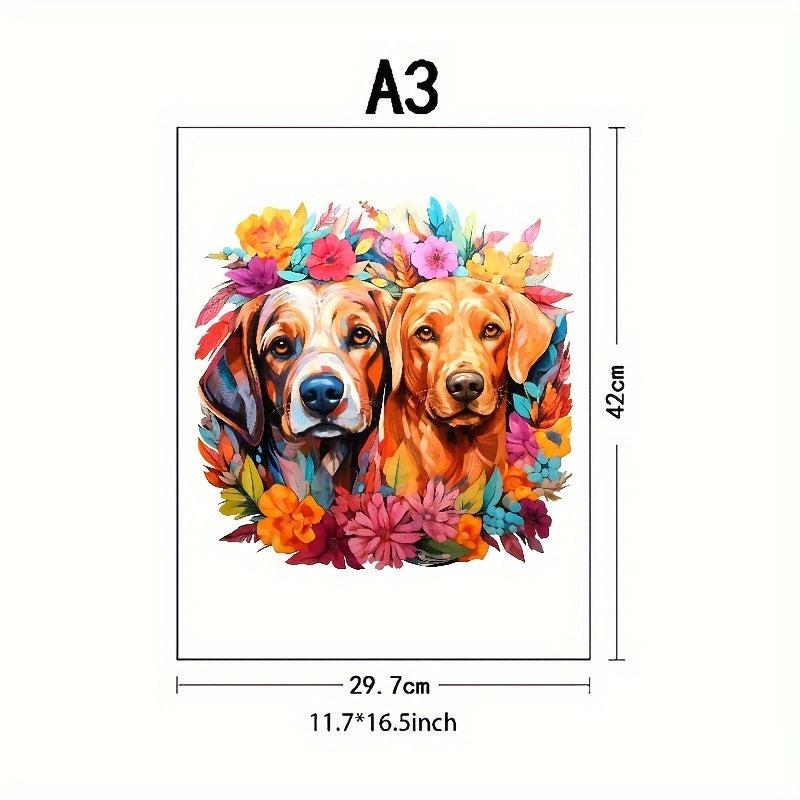 Dog Wooden Educational Toys Unique Wooden Puzzle Games With Shape For Adults