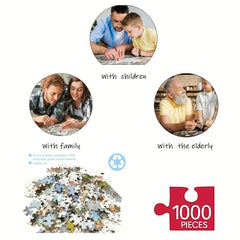 1000 Pieces Santa Claus Merry Christmas Jigsaw Puzzle
