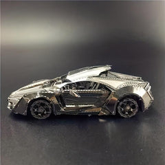 3D Metal Toy Car Model Game Puzzle Assemble Kit