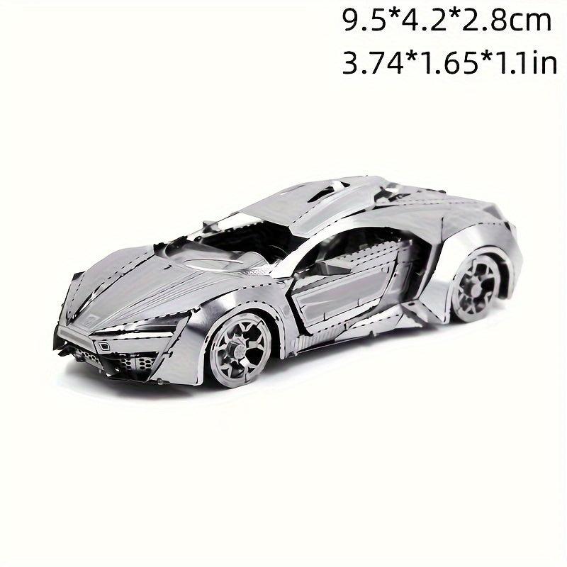 3D Metal Toy Car Model Game Puzzle Assemble Kit
