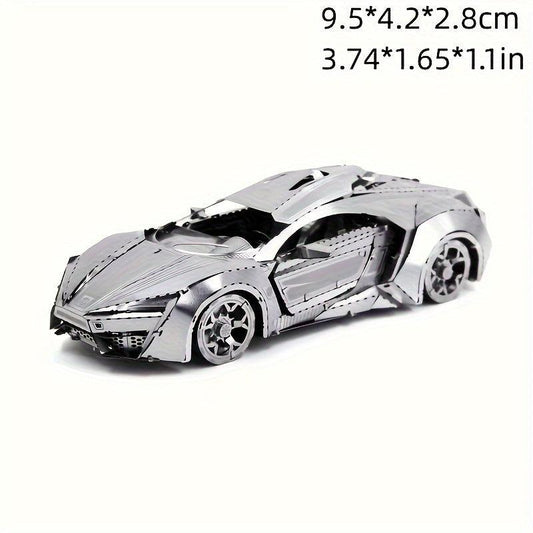 3D Metal Toy Car Model Game Puzzle Assemble Kit