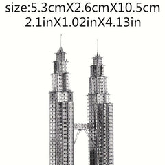 Metal Toy Castle Model 3D Puzzle Building Tower Model