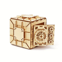3D Wooden Jigsaw Puzzle Interlocking Code Box Crafts