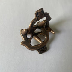Cow Head Magic Puzzle Zinc Alloy Unlock Kongming Lock