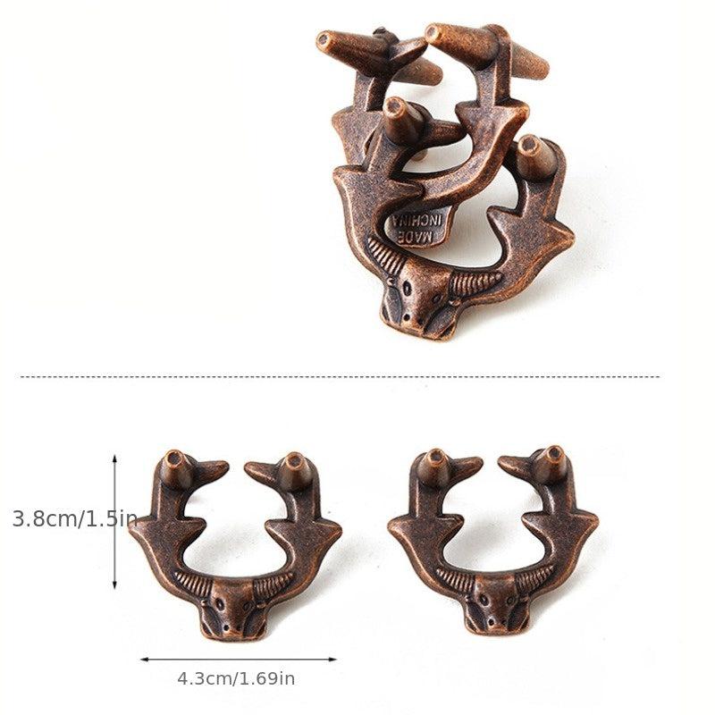 Cow Head Magic Puzzle Zinc Alloy Unlock Kongming Lock