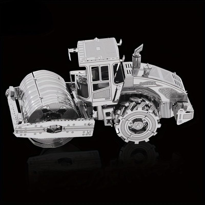 Road Roller 3D Metal Puzzle Building Blocks Kits DIY For Teens Hobbies Toys