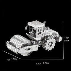 Road Roller 3D Metal Puzzle Building Blocks Kits DIY For Teens Hobbies Toys