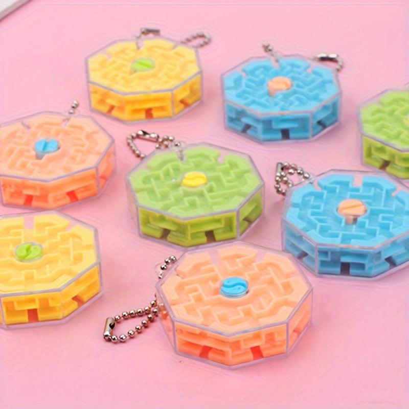 2 Pcs Ten-sided Walking Beads Fan Educational Toys Exercise Focus