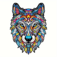 Wooden Puzzle Wolf King Gift Unique Christmas Gift Adult Stress Reduction