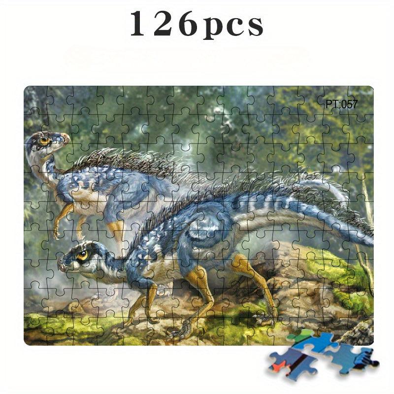 Thickened Paper Dinosaur Puzzle Set Halloween Christmas Thanksgiving