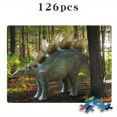 Thickened Paper Dinosaur Puzzle Set Halloween Christmas Thanksgiving