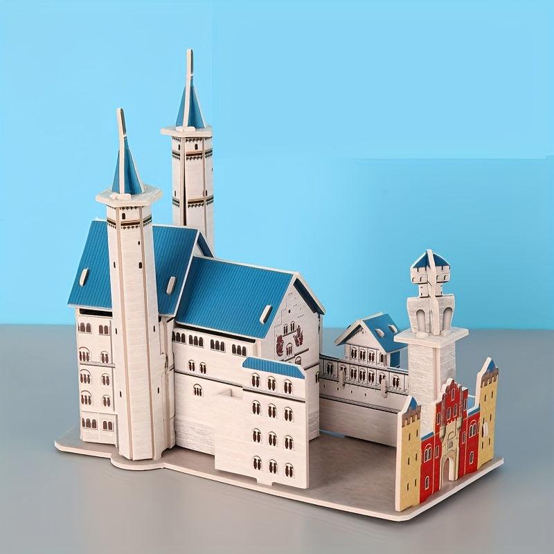 3D DIY Wooden Puzzle Model Mechanical Toy Building Game Desktop Ornaments