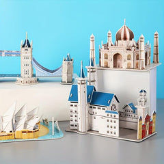 3D DIY Wooden Puzzle Model Mechanical Toy Building Game Desktop Ornaments